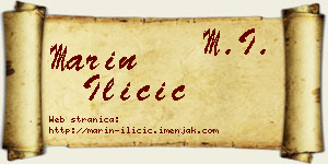 Marin Iličić vizit kartica